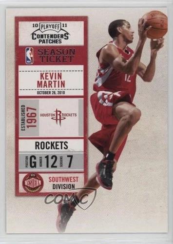 Kevin Martin #39 2010 Panini Playoff Contenders Patches Basketball
