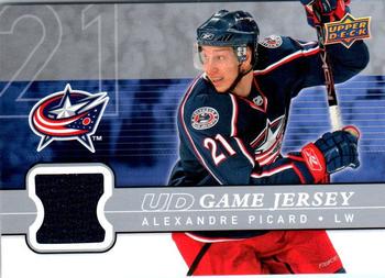 Alexandre Picard #GJ-AP 2008-09 Upper Deck Hockey UD Game Jerseys