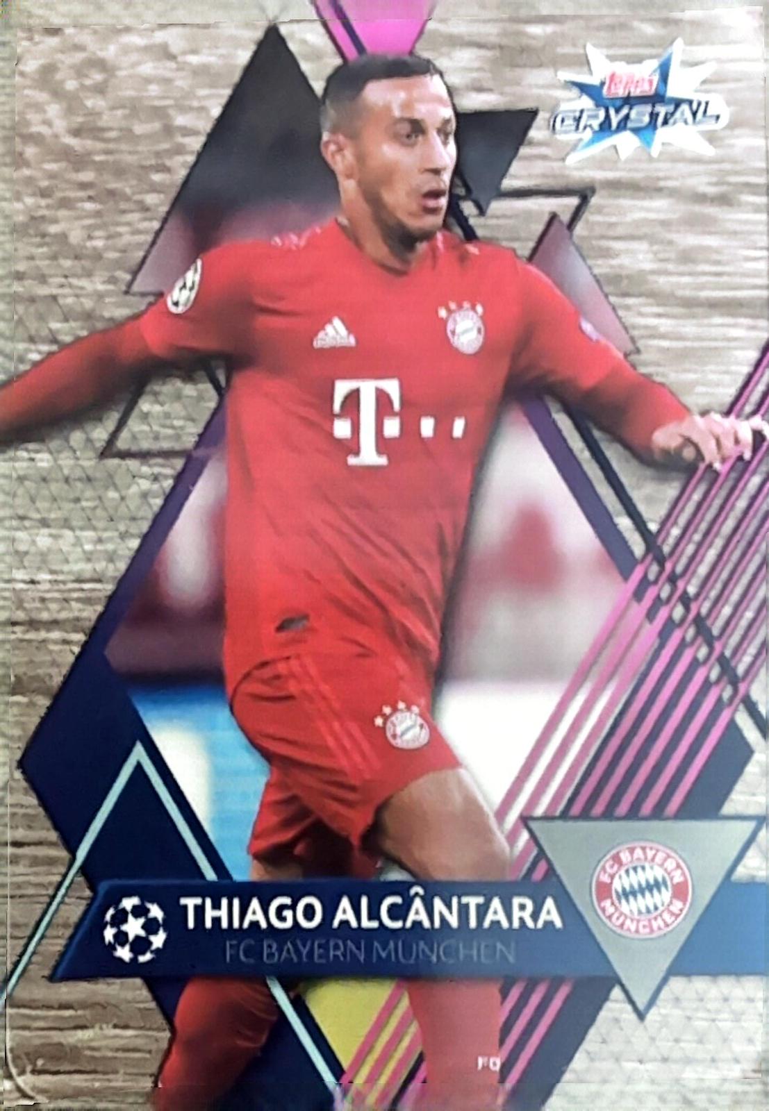 Thiago Alcantara #22 Soccer Cards 2019 Topps UEFA Champions League Crystal