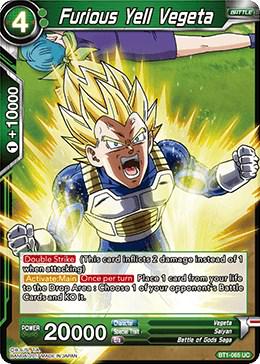Furious Yell Vegeta BT1-065 Dragon Ball Super Galactic Battle