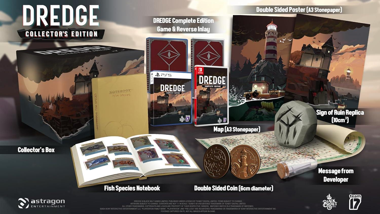 Carátula de Dredge Collector's Edition para PS5 (edición PAL España)