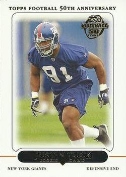 Justin Tuck #394 Football Cards 2005 Topps