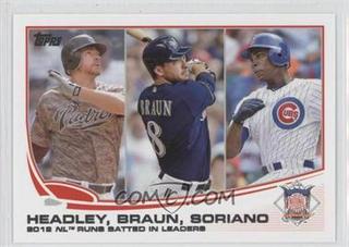 Chase Headley / Ryan Braun / Alfonso Soriano