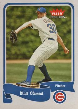 Matt Clement #93 Baseball Cards 2004 Fleer Tradition
