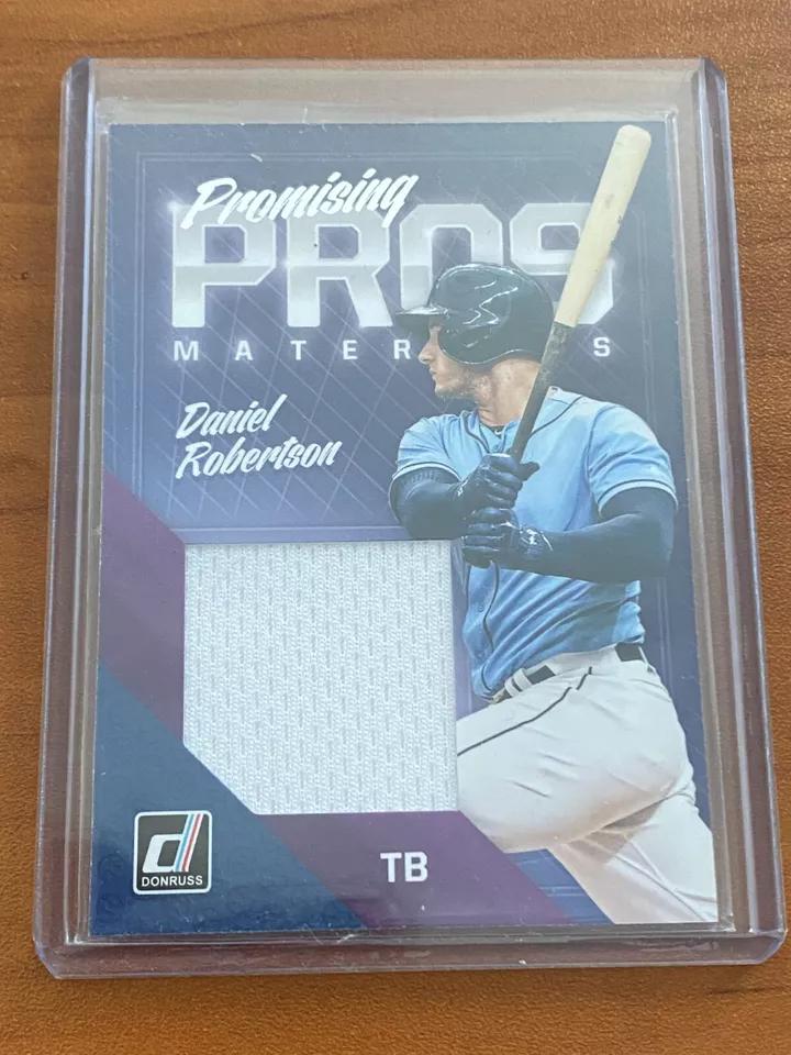 Daniel Robertson #PPM-DR Baseball Cards 2018 Panini Donruss Promising Pros Materials