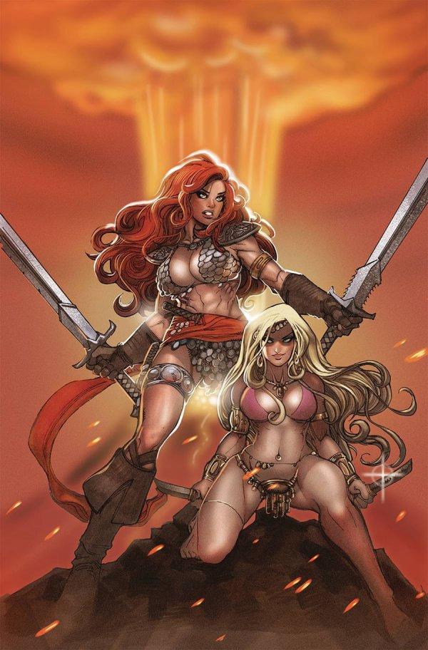 The Invincible Red Sonja [Moritat Virgin] #10 (2022) Comic Books Invincible Red Sonja