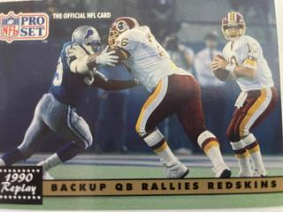 1990 Replay  Backup QB Rallies Redskins