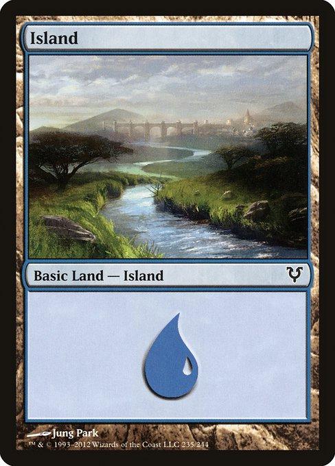 Island #235 Magic Avacyn Restored