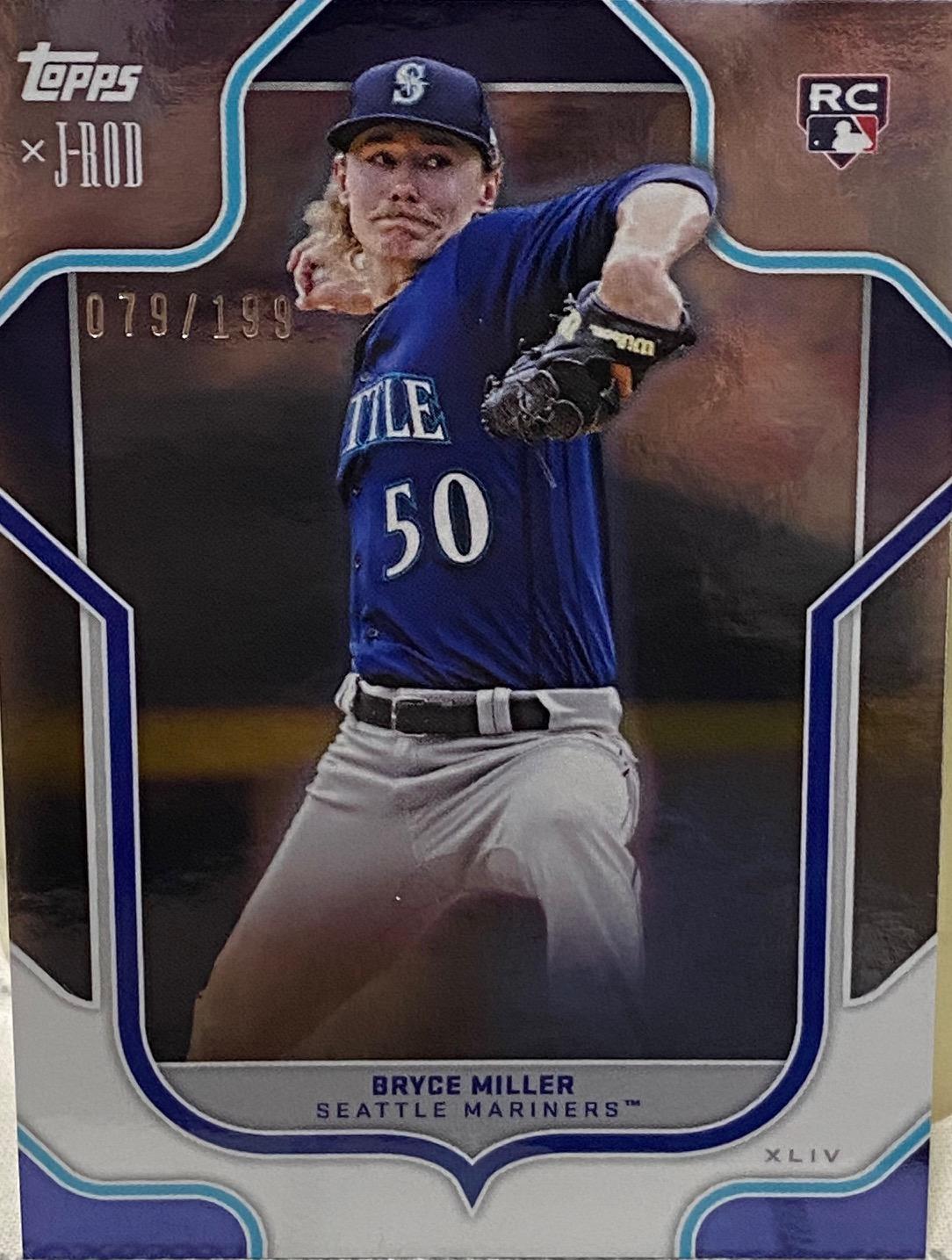 Bryce Miller #47 2023 Topps X Julio Rodriguez Baseball