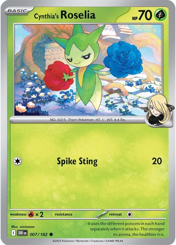 Cynthia's Roselia #7 Pokemon Destined Rivals
