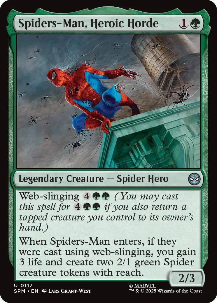 Spiders-Man, Heroic Horde [Foil] #117 Prices | Magic Marvel Spider