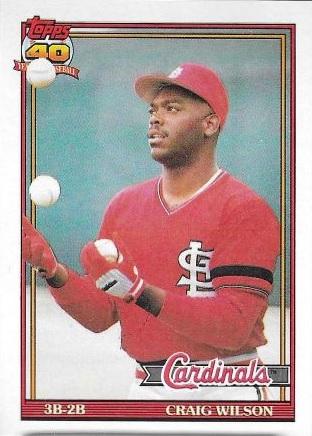 Craig Wilson #566 Baseball Cards 1991 Topps