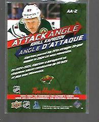 BACK | Kirill Kaprizov Hockey Cards 2025 Upper Deck Tim Hortons Attack Angle