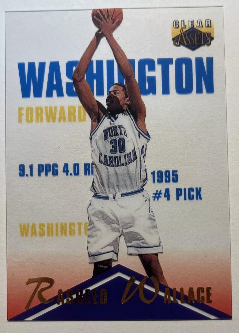 Rasheed Wallace #9 1995 Classic Assets Basketball