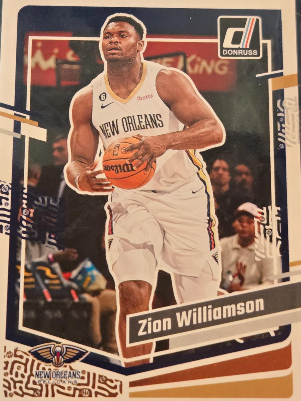 Zion Williamson #122 Basketball Cards 2023 Panini Donruss