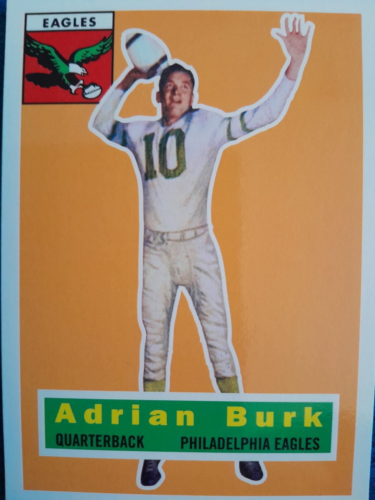 Adrian Burk #52 1994 Topps Archives 1956 Reprint Football