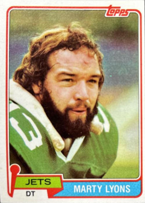 Marty Lyons #238 Football Cards 1981 Topps