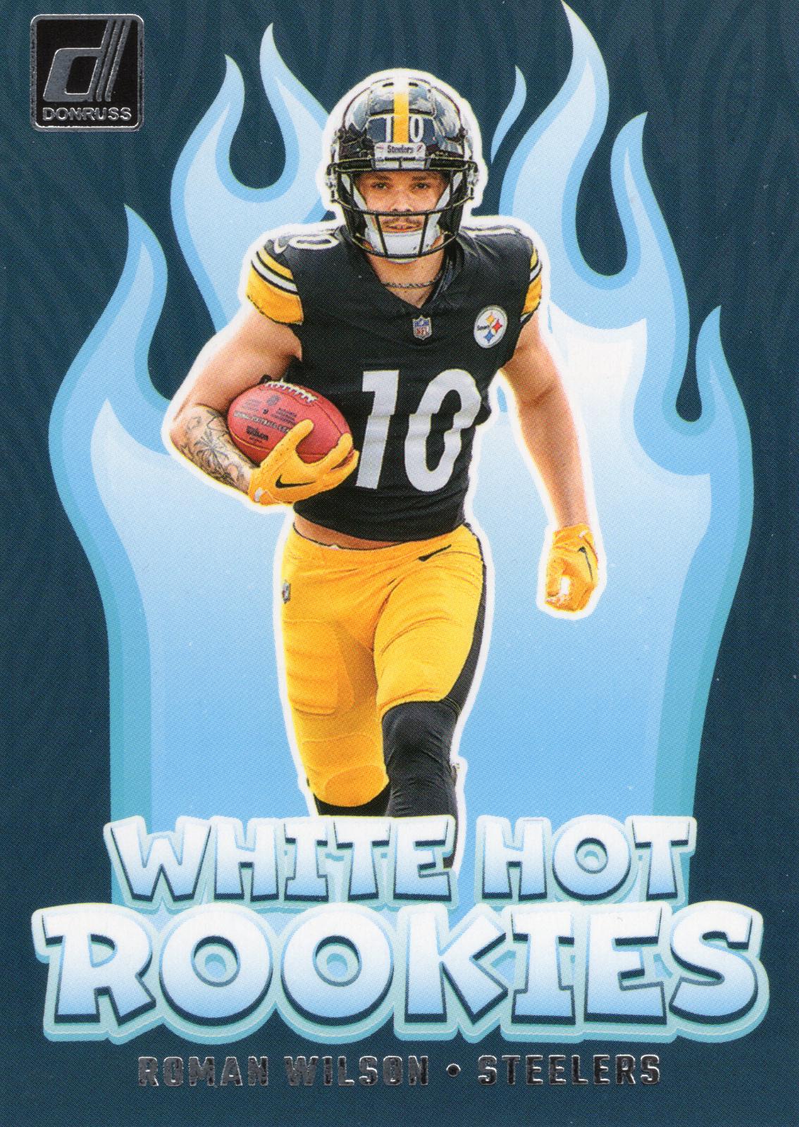 Roman Wilson #WH5 Football Cards 2024 Panini Donruss White Hot Rookies