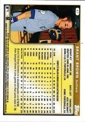 Back Of Card | Brant Brown Baseball Cards 1999 Topps