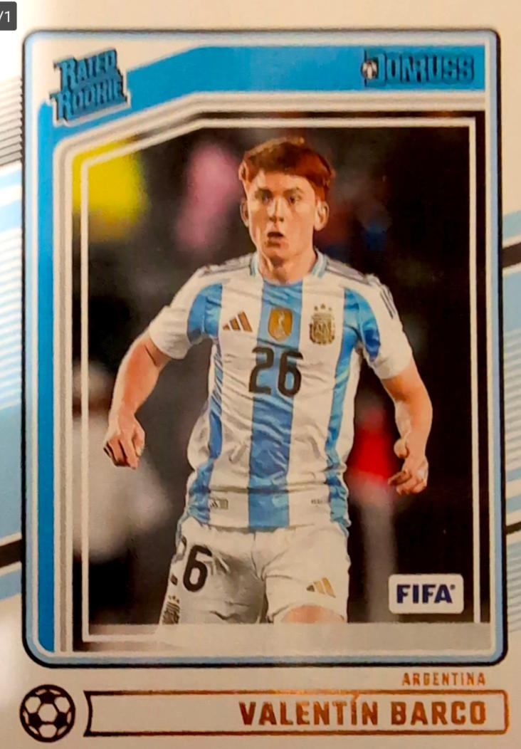 Valentin Barco #185 Soccer Cards 2024 Panini Donruss