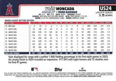 Back Of Card | Yoan Moncada Baseball Cards 2025 Topps Update