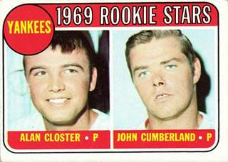 Yankees 1969 Rookie Stars: Alan Closter / John Cumberland