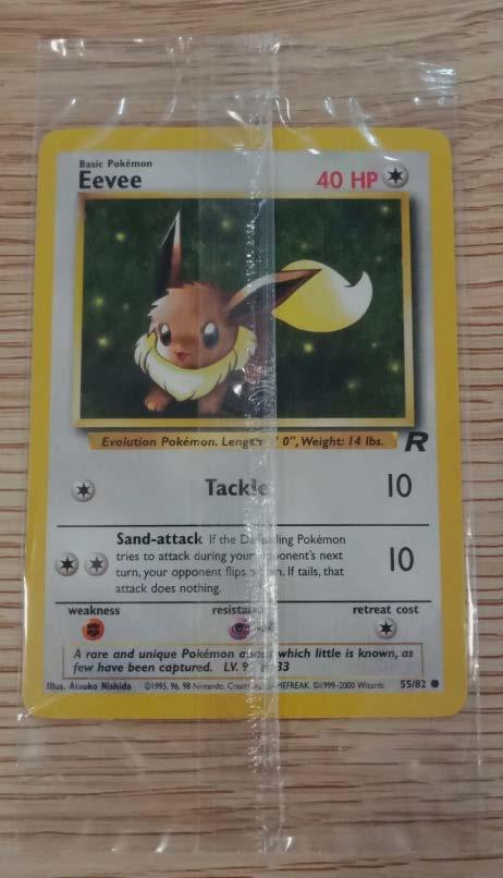 Eevee [Sealed Kraft Promo] #55 Pokémon Card from Pokemon Team Rocket Set 