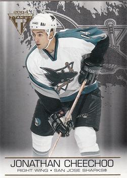 Jonathan Cheechoo #86 2003 Pacific Private Stock Titanium Hockey