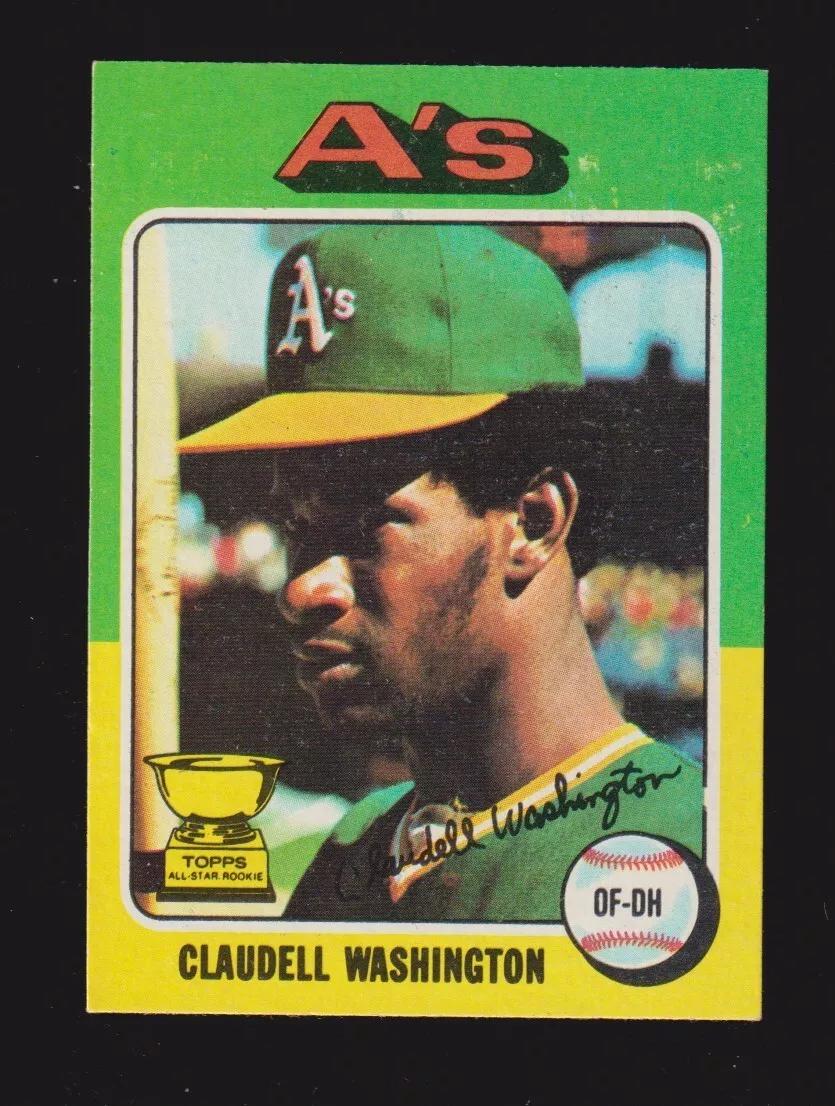 Claudell Washington #647 Baseball Cards 1975 Topps