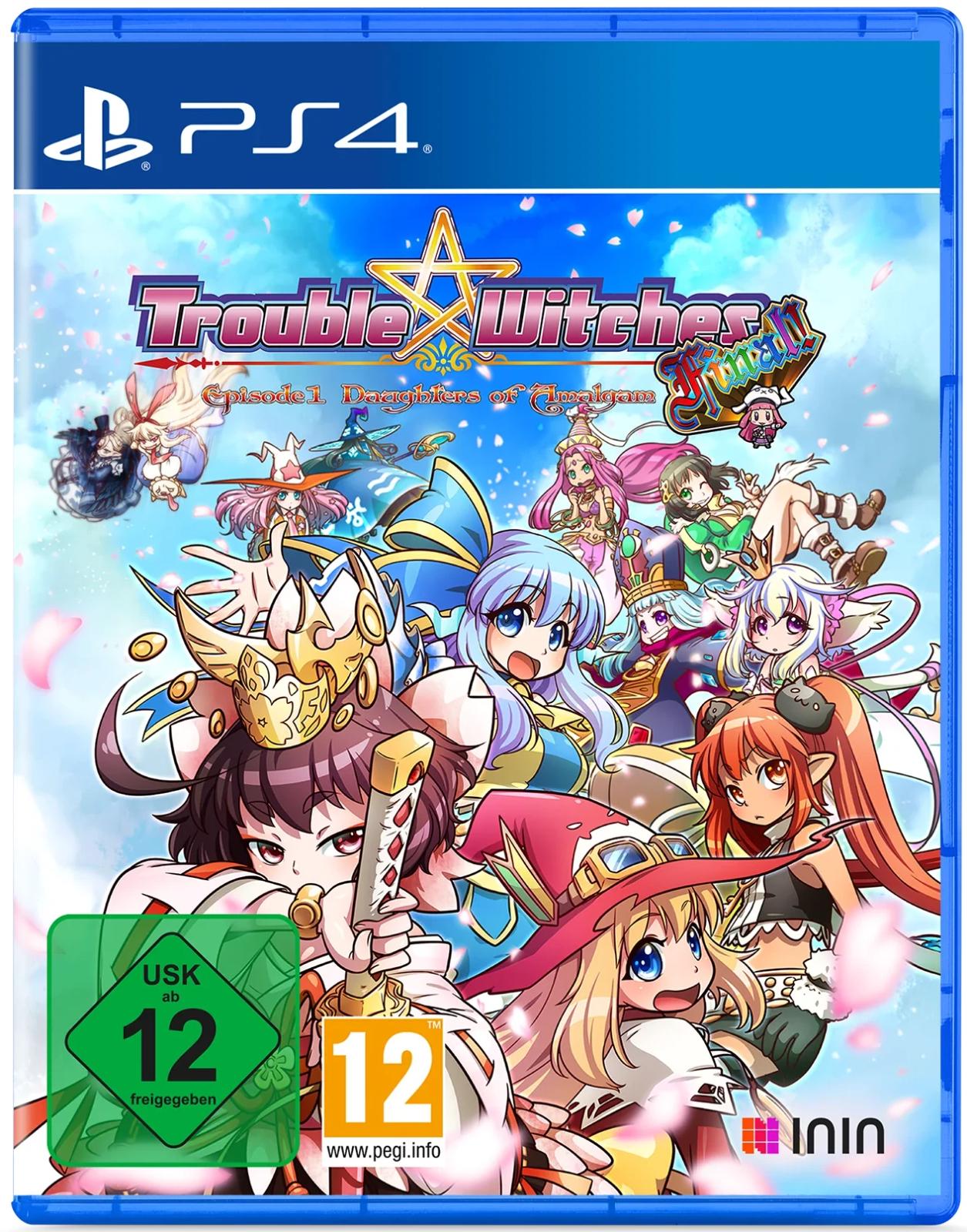Carátula de Trouble Witches Final! Episode 01: Daughters Of Amalgam para PS4 (edición PAL España)