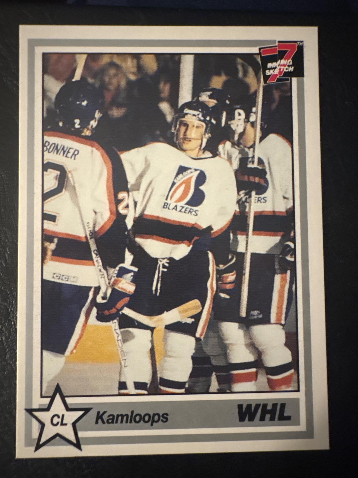 Kamloops Blazers #342 1990 7th Inning Sketch Whl Hockey
