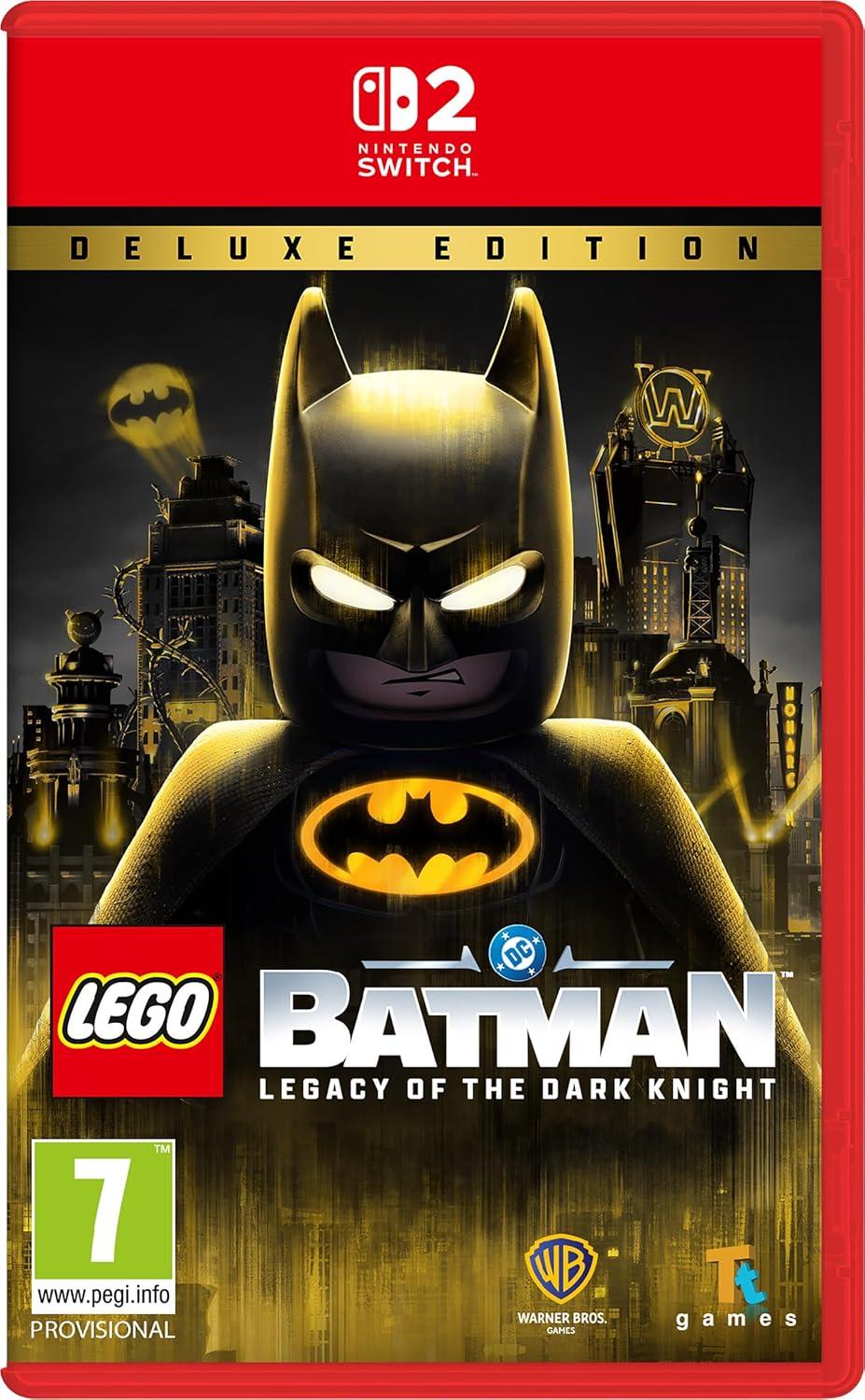 Carátula de LEGO Batman: Legacy Of The Dark Knight Deluxe Edition para Switch 2 (edición PAL España)