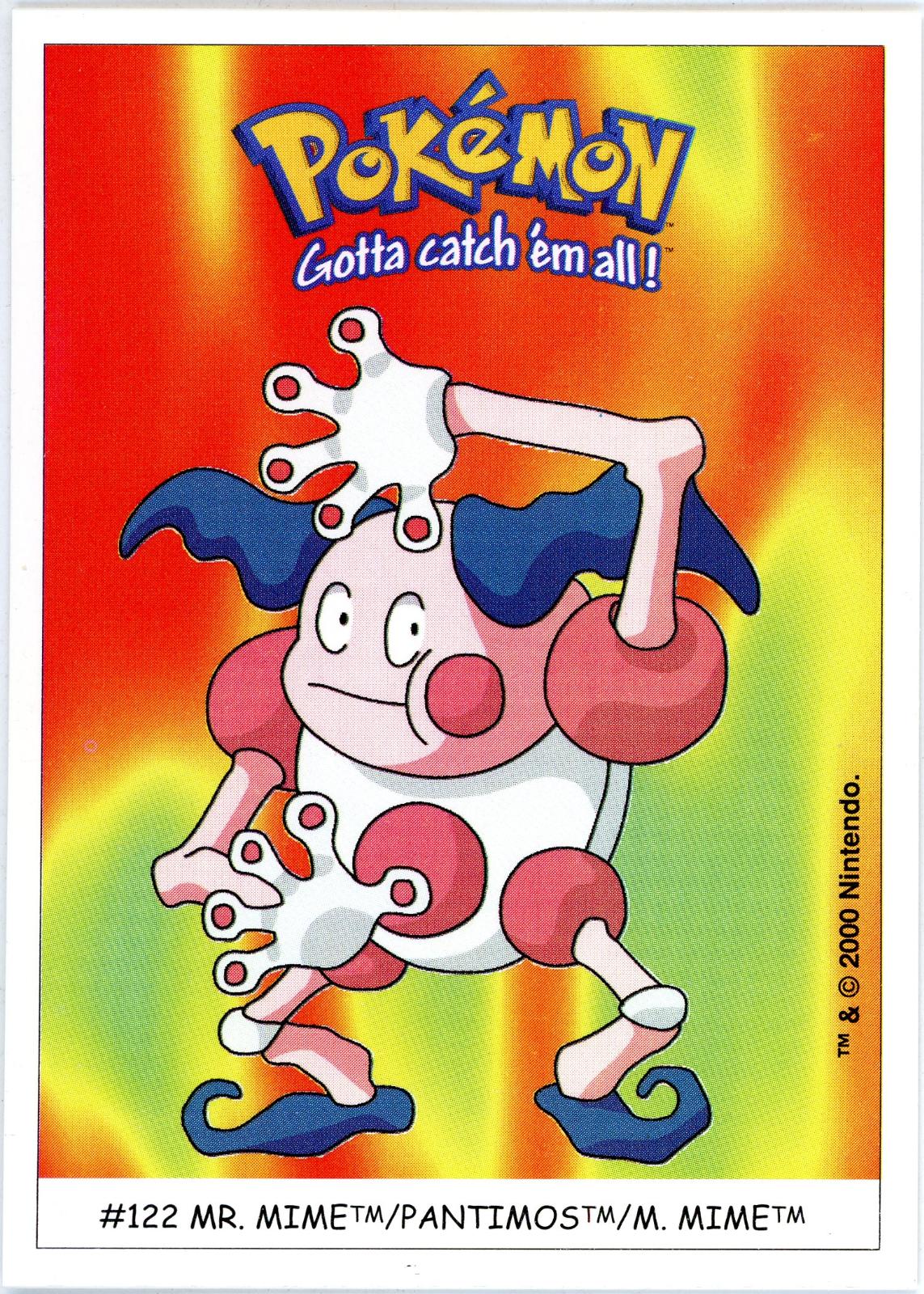 Mr. Mime #122 Pokémon Card from Pokemon 2000 Dunkin Boomer Set 