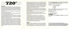 Full Cover Back | 720 Degrees ZX Spectrum