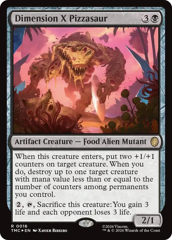 Dimension X Pizzasaur [Surge Foil] #16 Prices | Magic Teenage