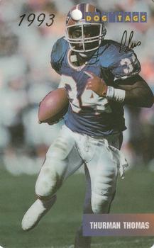 Thurman Thomas #36 1993 Chris Martin Enterprises Dog Tags Plus Football