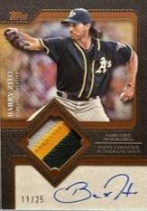 Barry Zito #TFAP2-BZ 2025 Topps Update Flagship Autograph Patch Baseball