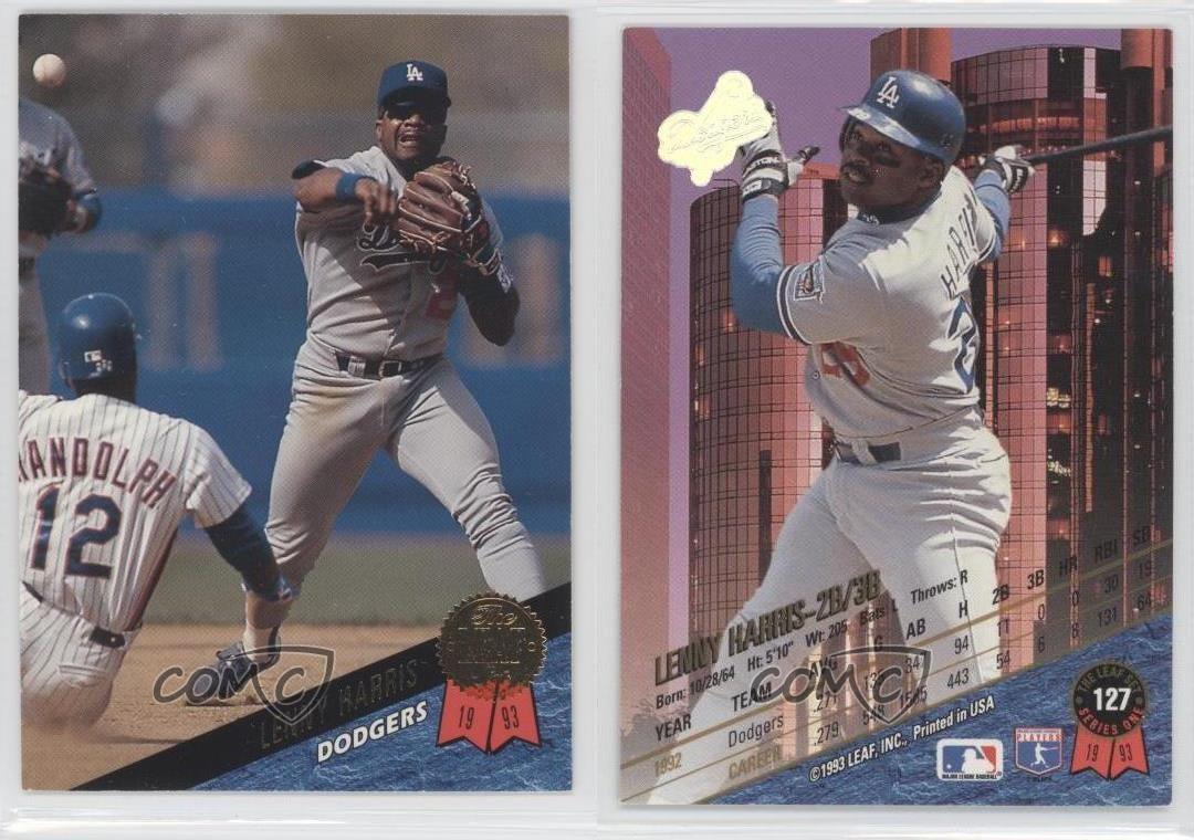 Lenny Harris #127 Baseball Cards 1993 Leaf