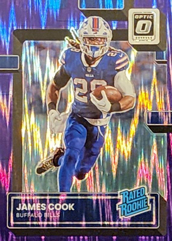James Cook [Purple Shock] #215 Prices | 2022 Panini Donruss Optic
