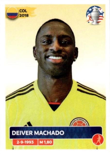 Deiver Machado #COL5 2024 Panini Copa America Sticker Soccer