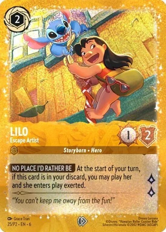 Lilo - Escape Artist #25 Lorcana Promo