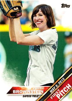 Carrie Brownstein #FP-17 Baseball Cards 2016 Topps First Pitch