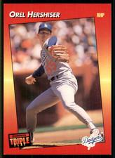 Orel Hershiser #212 Baseball Cards 1992 Panini Donruss Triple Play