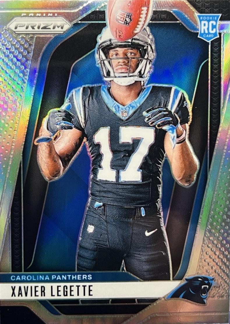 Xavier Legette #41 Football Cards 2024 Panini Prizm Rookie Variation Silver