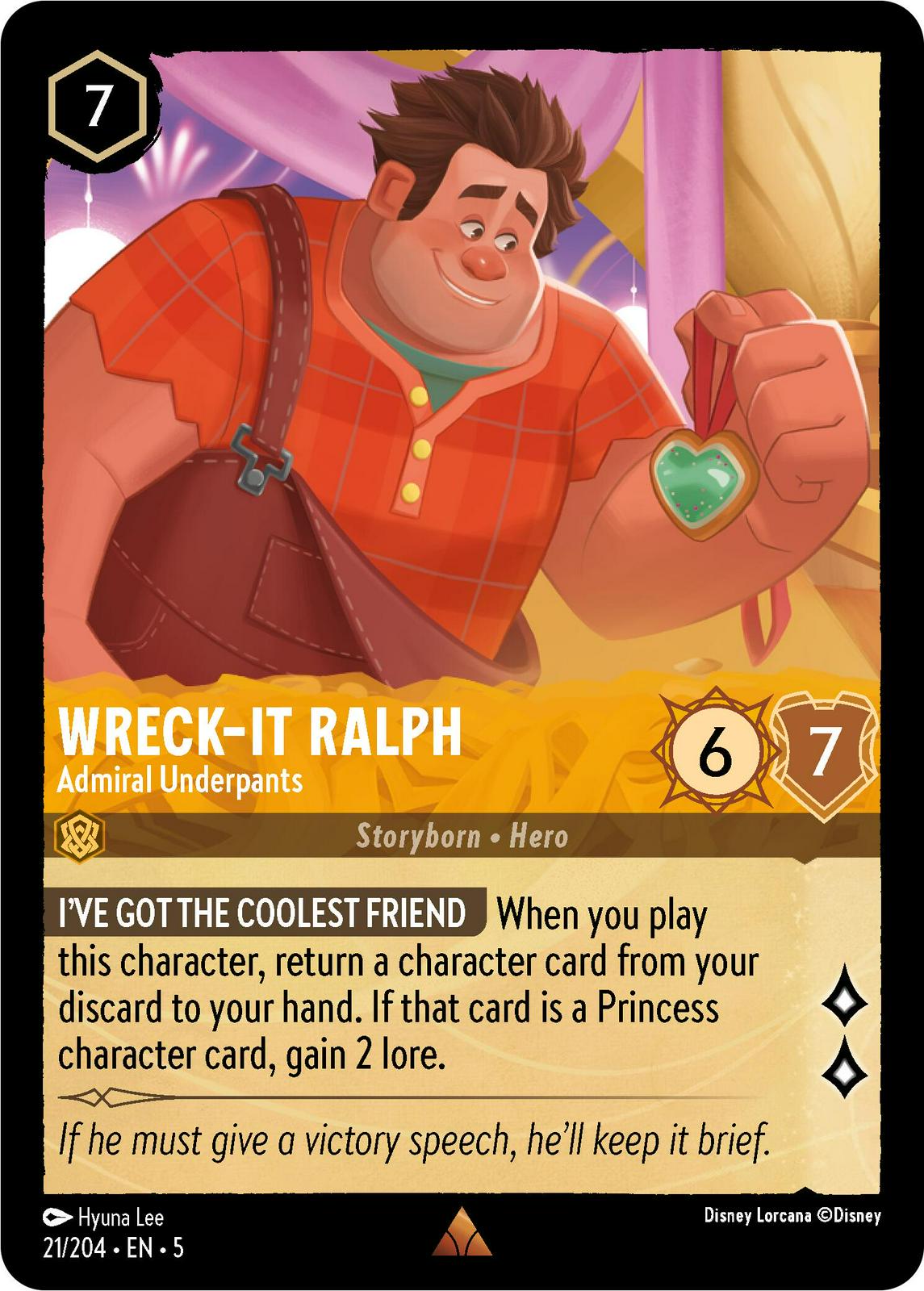 Wreck-It Ralph - Admiral Underpants #21 Lorcana Shimmering Skies