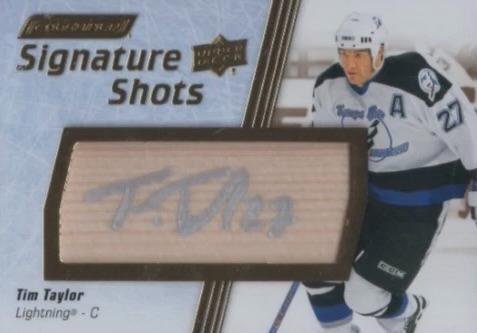 Tim Taylor #SS-TT 2024 Upper Deck Engrained Icons Signature Shots Hockey