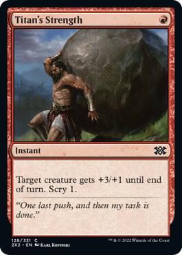 Titan's Strength [Foil] (Magic Double Masters 2022)