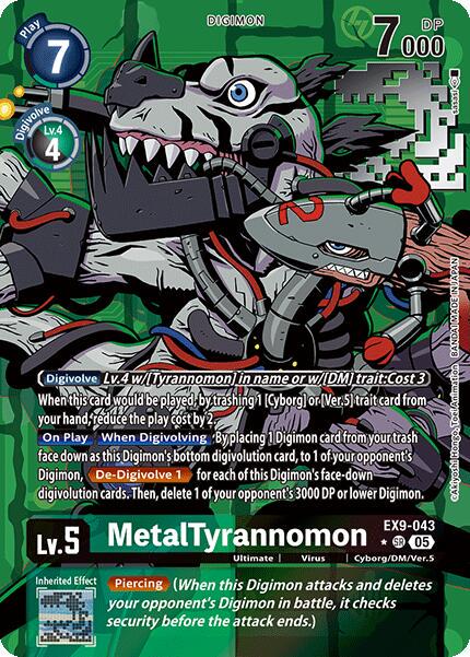 MetalTyrannomon [Alternate Art Foil] #EX9-043