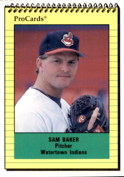 Sam Baker #3356 1991 Procards Baseball