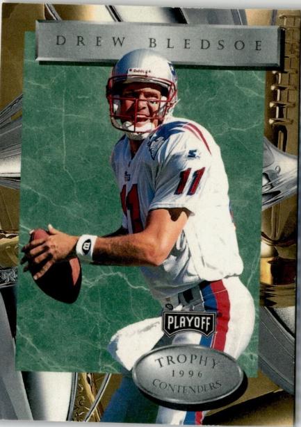Drew Bledsoe #11 1996 Playoff Trophy Contenders Football